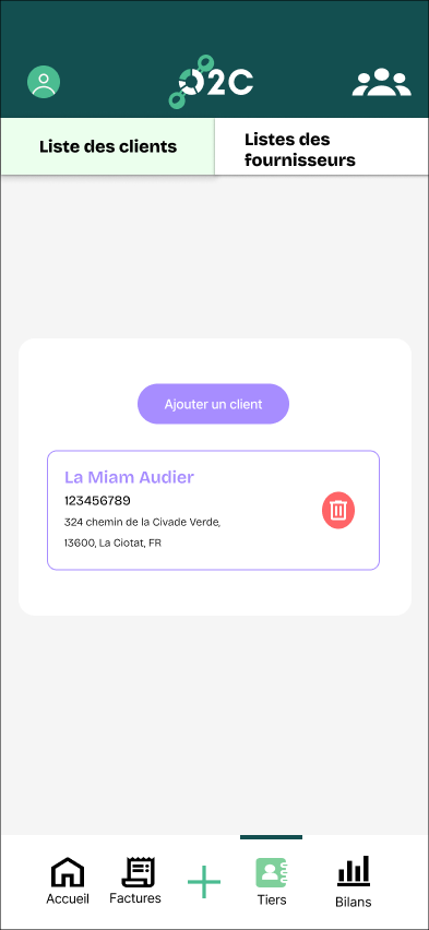 Clients — état vide